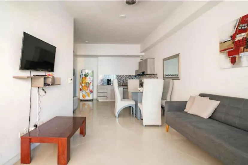 公寓 Apartamento Lujoso A Un Minuto De La Playa Del Laguito, La Mejor Playa De Cartagena De Indias公寓